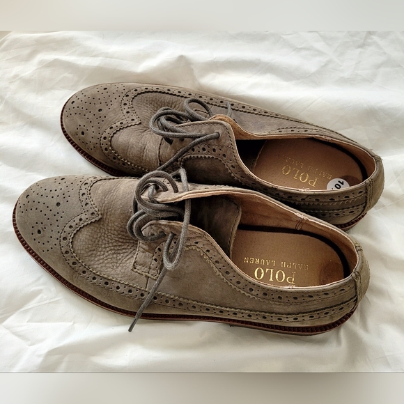 POLO RALPH LAUREN Oxford Lace up 8D Torrington Suede Wingtip Derby Shoes… - Picture 3 of 12